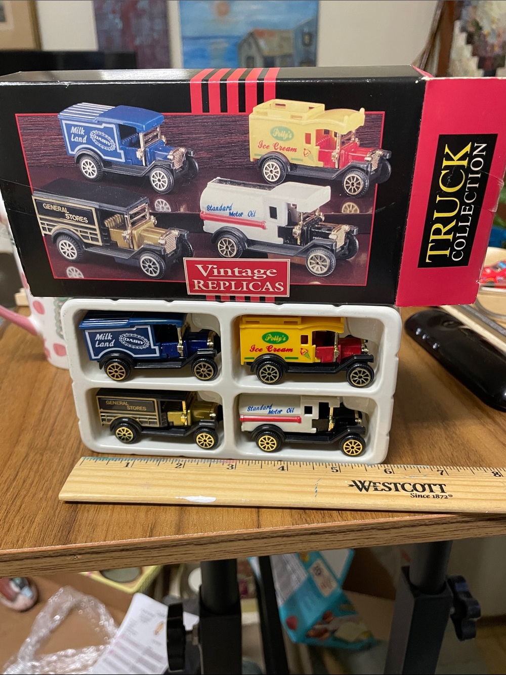 Truck collection vintage replicas.